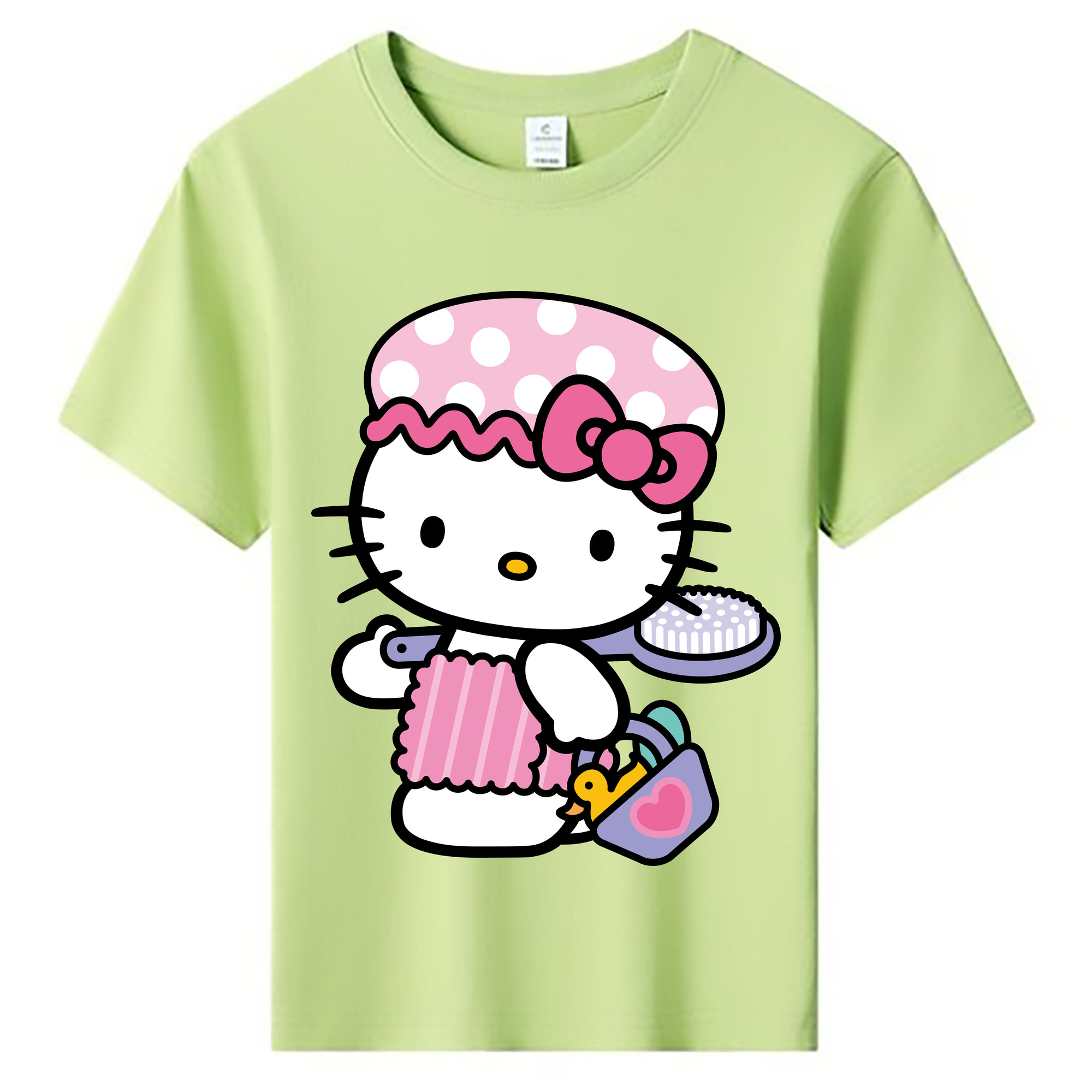 （画像用） Hello Kitty ハローキティ 綿100％キッズTシャツ（フロントプリント）